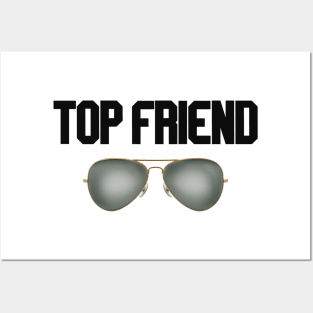 top friend glasses Posters and Art